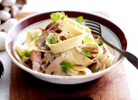 Pappardelle pasta recipe mushrooms and fish