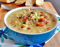 Recipe potato leek soup with ham